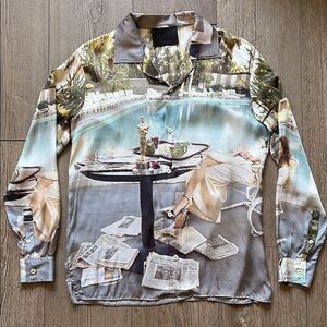 Limitato Terry O'neil The Day After Button Down Shirt Faye Dunaway Oscar Print